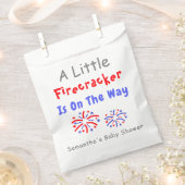 少し爆竹が進んでいる フェイバーバッグ (クリップ留めされた状態)