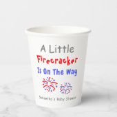 少し爆竹が進んでいる 紙コップ (正面)