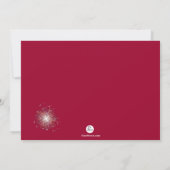 少し爆竹の写真の誕生日の招待状 招待状 (裏面)