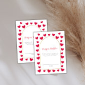 少し甘いアーチオムツラッフルベビーシャワー エンクロージャーカード