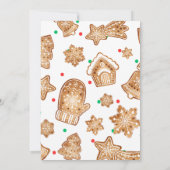 少し甘いクッキーのベビーシャワーが途中にある 招待状 (裏面)