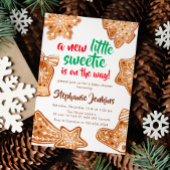 少し甘いクッキーのベビーシャワーが途中にある 招待状