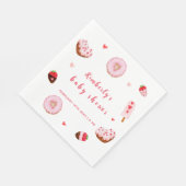 少し甘いドーナツValentines赤ちゃんシャワー スタンダードランチョンナプキン (角)