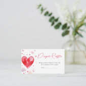 少し甘いバレンタインのおむつラッフル エンクロージャーカード (スタンド正面)