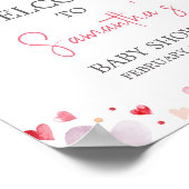 少し甘いバレンタインの赤ちゃんシャワーへようこそ ポスター (角)