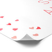 少し甘いバレンタインの赤ちゃんシャワーへようこそ ポスター (角)