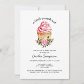 少し甘いバレンタインの赤ちゃんシャワー 招待状 (正面)