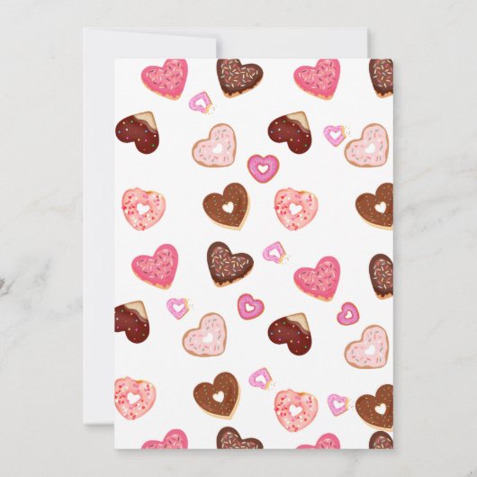 少し甘いバレンタインは赤ちゃんシャワーを贈る 招待状 (裏面)