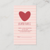 少し甘いバレンタインハートの赤ちゃんシャワー エンクロージャーカード (正面)