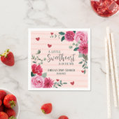 少し甘いバレンタインハートの赤ちゃんシャワー スタンダードカクテルナプキン (インサイチュ)