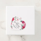 少し甘いバレンタインハートの赤ちゃんシャワー フェイバータグ (インサイチュ)