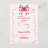 少し甘いバレンタインベビーおむつラッフル エンクロージャーカード (正面)