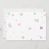 少し甘いベビーはパーティー写真の一つ 招待状 (裏面)