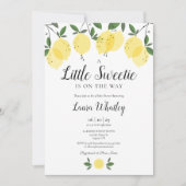 少し甘いレモンの赤ちゃんシャワー 招待状 (正面)