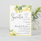 少し甘いレモンベビーシャワー招待状 招待状 (スタンド正面)