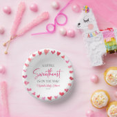 少し甘い赤いピンクのハート赤いシャワー ペーパーボウル (パーティー)