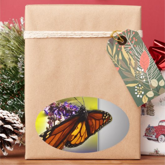 少し甘い~楕円形のシール 楕円形シール (クリスマス)