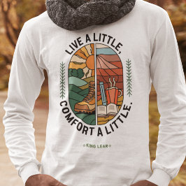 少し生きろ、心地よい少モダンしスタイリッシュ、 Tシャツ