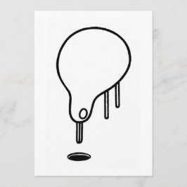 少し穴の取締官の芸術カード サンキューカード