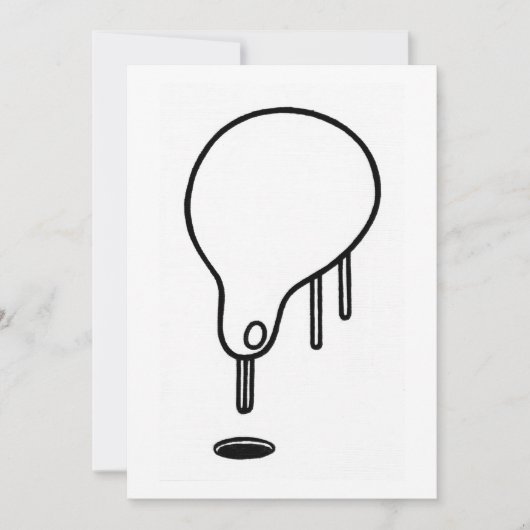 少し穴の取締官の芸術カード サンキューカード (正面)