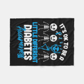 少し糖尿病になってもよ違うい フリースブランケット (正面(横))