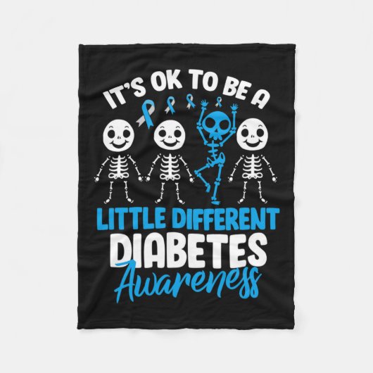 少し糖尿病になってもよ違うい フリースブランケット (正面)