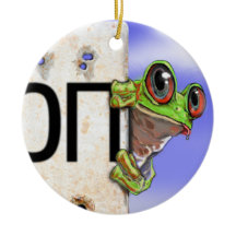 少し緑のアマガエル