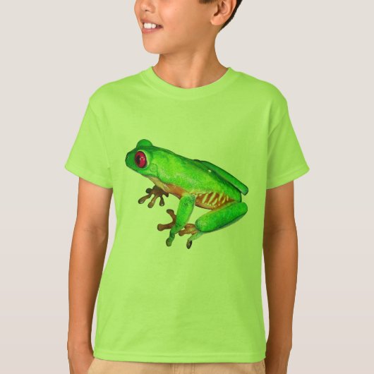 少し緑のアマガエル Tシャツ (正面)
