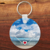 少し良い/より多くのハート回復のスローガンを愛する キーホルダー (正面)