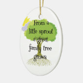 少し芽の系図学のオーナメント セラミックオーナメント (左)