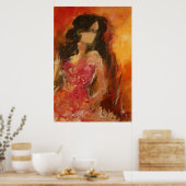 少し華やかなプリント ポスター (キッチン)