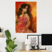 少し華やかなプリント ポスター (ホームオフィス)