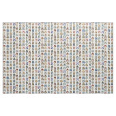 少し虹のフクロウ-おもしろいなパターン ファブリック (ファットクウォーター)