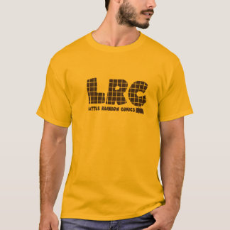 少し虹の漫画: 格子図形のTシャツ Tシャツ