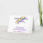 少し虹の漫画: 陽気な休日の挨拶 シーズンカード (裏面)