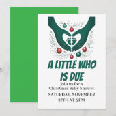 少し誰が来るの？ 招待状 (正面/裏面)