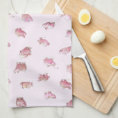 少し豚のよう キッチンタオル (四つ折り)