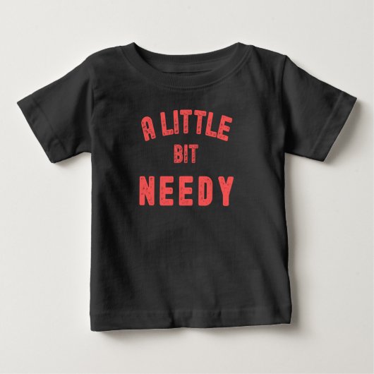 少し貧しい – と愛気にのTシャツ ベビーTシャツ (正面)