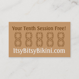 少し赤いビキニ 名刺