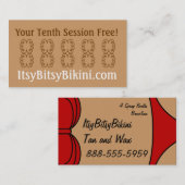 少し赤いビキニ 名刺 (正面/裏面)