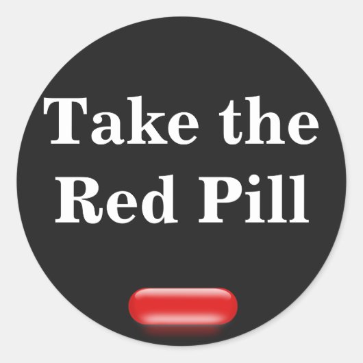 少し赤い丸薬 ラウンドシール (正面)