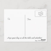 少し赤い普通消防車、Dalmatian誕生日 ポストカード (裏面)