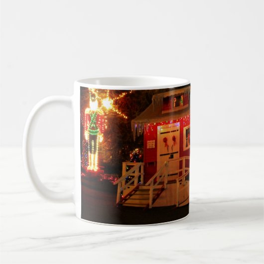 少し赤い コーヒーマグカップ (左)