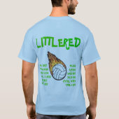 少し赤い Tシャツ (裏面)