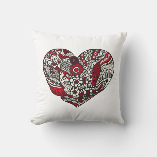 少し赤 クッション (正面)