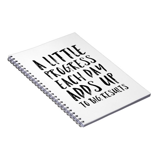 少し進歩のやる気を起こさせるな引用文 ノートブック (右側)