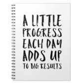 少し進歩のやる気を起こさせるな引用文 ノートブック (正面)