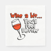 少し酒を飲むと良くな感じる スタンダードランチョンナプキン (正面)