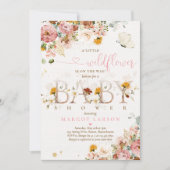 少し野草がベビーシャワーの途中だ 招待状 (正面)