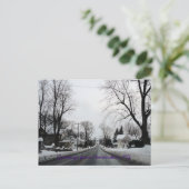 少し雪のアムステルダム ポストカード (スタンド正面)